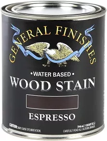 General Finishes Water Based Stain on Douglas Fir, 1 Quart